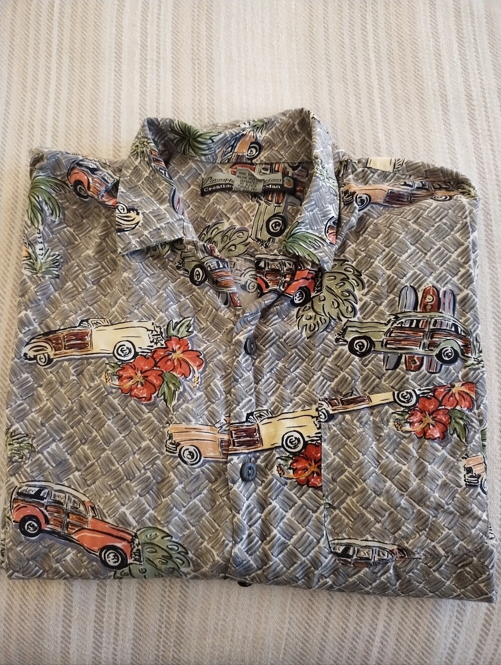 Men's Pineapple Connection Creations by Hey Man Hawaiian Shirt - Woodie Cars - M